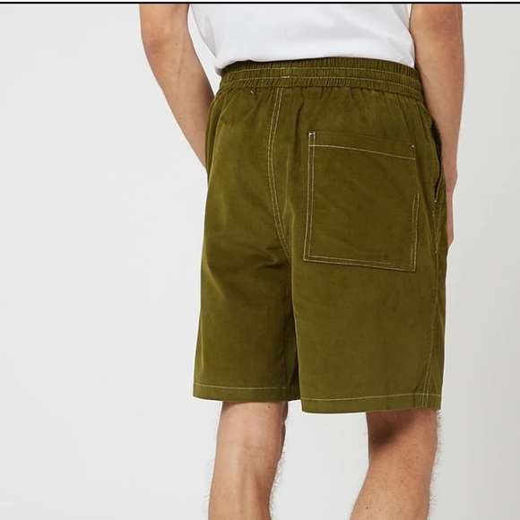 Bhode x Brisbane Moss Corduroy Shorts Needle Grass Green Urban Surf Athleisure - Picture 4 of 11